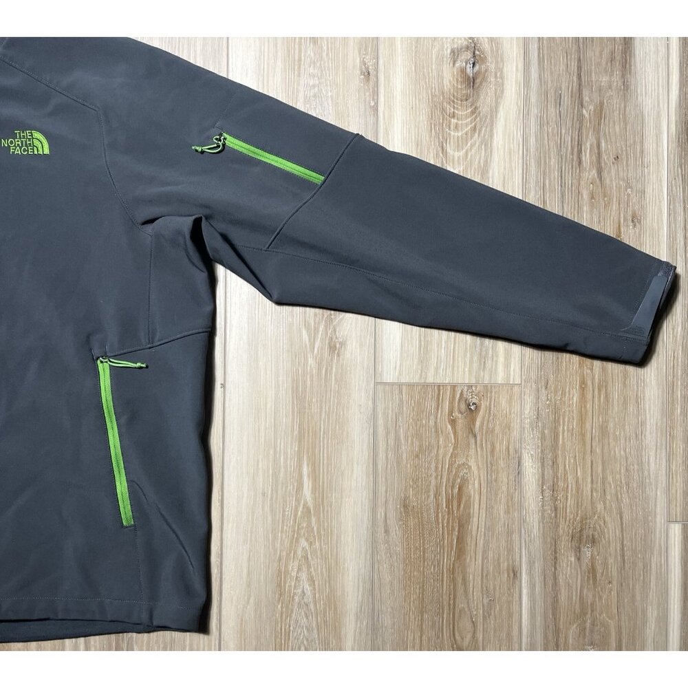 The North Face Soft Shell Hiking Fleece Lined Gray Jacket - Men Size XL - Picture 9 of 13